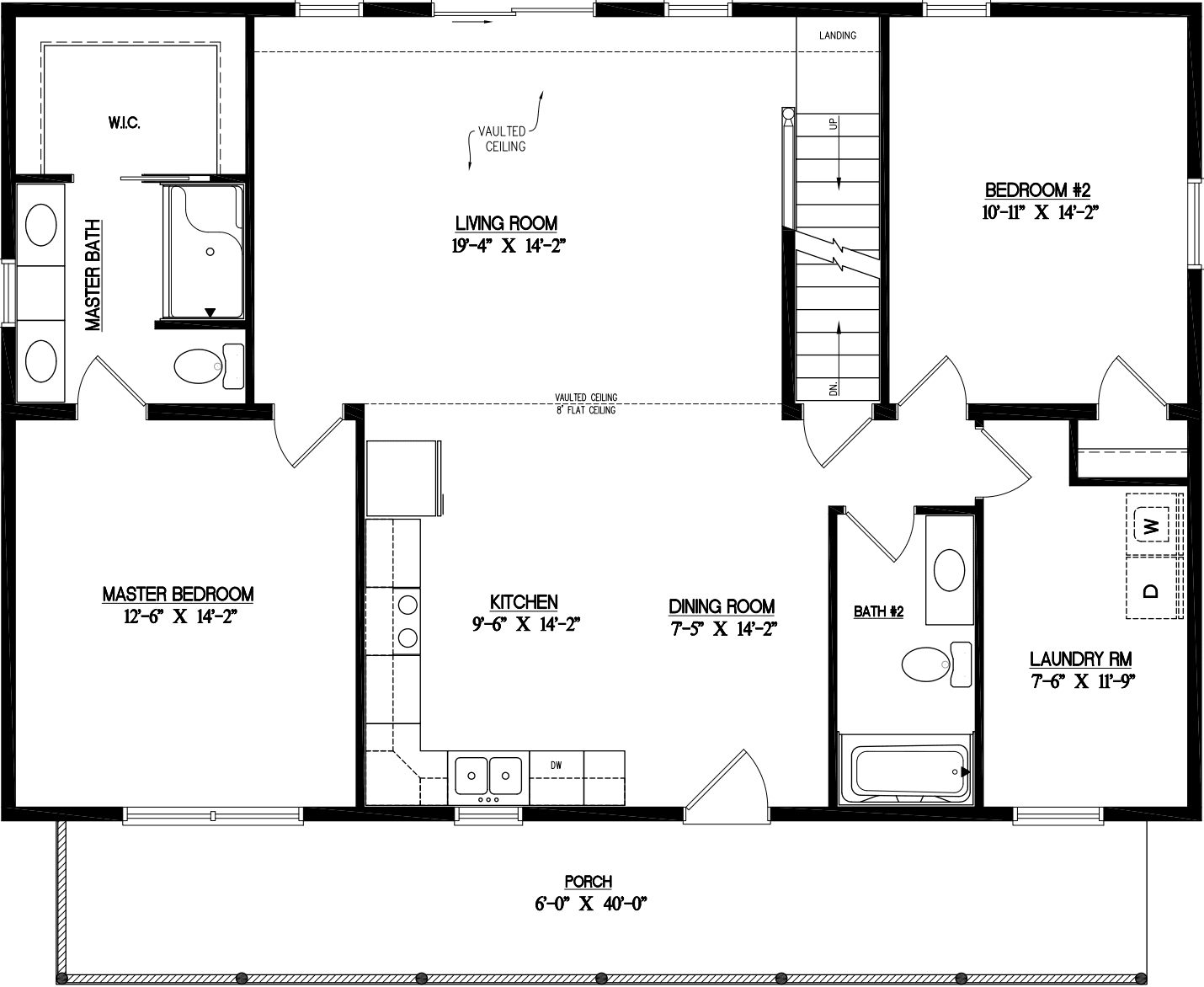 Timberline 3044 floor plan home features